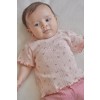 Roze t-shirt met bloemetjes - Short sleeve t-shirt pink fairy flowers
